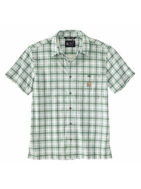 Carhartt Force Men's MD Sun Defender Relaxed Fit Lightweight Plaid Button Shirt